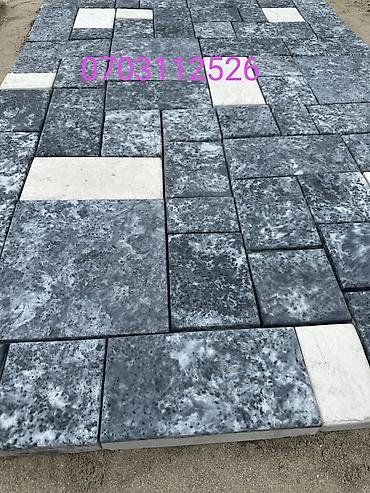 Тротуарная плитка: Тротуарная плитка (брусчатка) из бетона с мраморным эффектом — 9