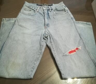 levis crne farmerke: Farmerke "Froxy", original, vel S/M, dublji model, obim struka 66 cm