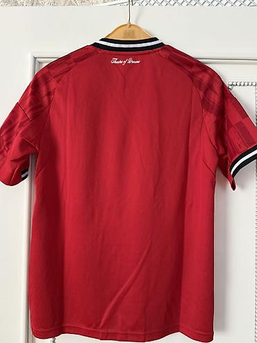 Kişi geyimləri: Futbolka, Adidas, S, rəng - Qırmızı — 2