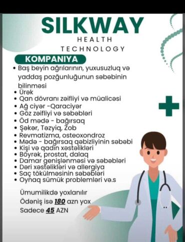 bioloji yasam saglamliq merkezi: İPƏK YOLU sağlamlıq mərkəzində super kompaniya təklif olunur. qeyd