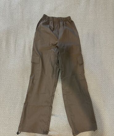 брюки размер 42: Карго, Хлопок, Средняя талия, Осень-весна