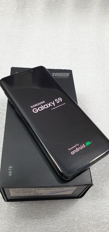 купить телефон samsung s9 plus: Samsung Galaxy S9, Б/у, 64 ГБ, цвет - Черный, 2 SIM