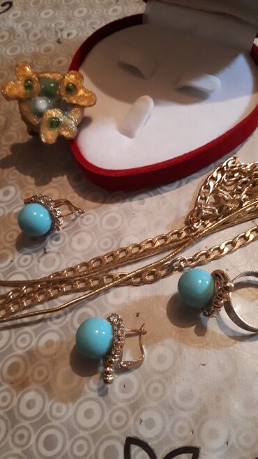 Bijuteriya dəstləri: Müxtəlif bəzək əşyaları .Tebii daşlar.talismanlar ve dekorativ bezek — 8