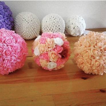 Süni güllər: Gül topları. El işleridi hamısı. Ad günü, xına yaxdı, nişan, toy — 7