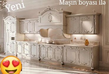 Mətbəx mebeli: *Yeni MƏTBƏX Mebeli 1899₼*😍 Matrialı maşın boyası Yüksək keyfiyyətlə