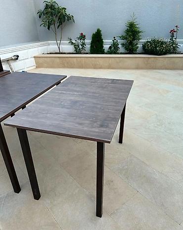 Столы и стулья: Kafe/restoran və ya ofis üçün universal masa dəsti - Model: Düz — 2