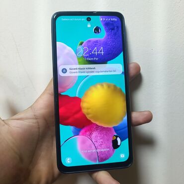 Samsung: Samsung A51, 128 GB, rəng - Qara, Barmaq izi, İki sim kartlı