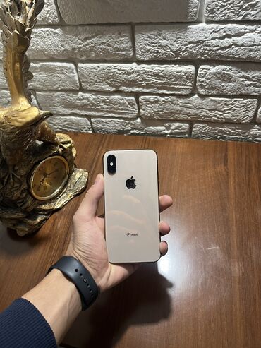 Apple iPhone: IPhone Xs, Б/у, 256 ГБ, Золотой, Чехол