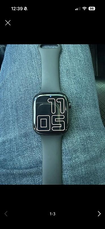 irsad telecom saatlari: Apple watch 11 (46mm) Ispace den alinib resmi zemanetle 3 ay ishlenib — 1