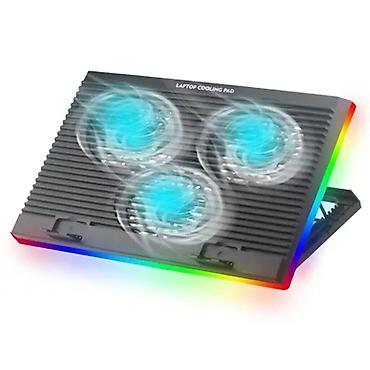 fans: Подставка охлаждающая для ноутбука CP253 Coolcold 3 fans+phone stand — 1