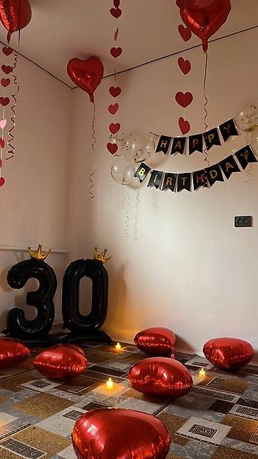 цифры на день рождения: Комплект декора для дня рождения в стиле “Happy Birthday 30” Состав — 3