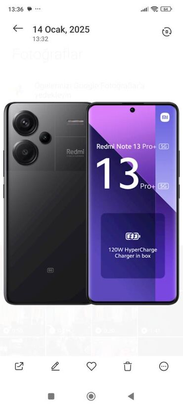 redmi note 10 pro qiymeti irşad: Xiaomi Redmi Note 13 Pro Plus, 256 GB, rəng - Qara