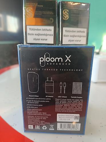 smoke pen 22: Ploom X Advanced isitdirilmiş tütün cihazı + Sobranie sticks (Silver — 2