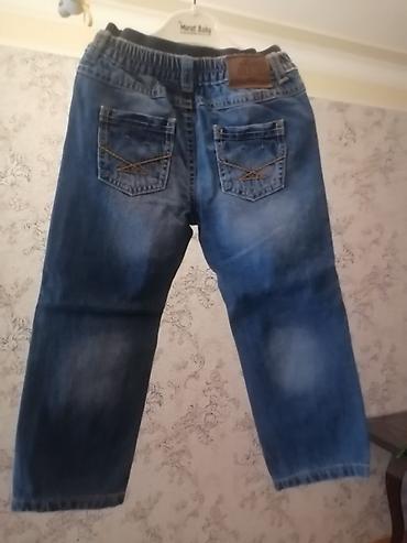 cins uşaq şortları: Uşaq cins şalvarı - Model: klassik straight-cut denim - Rəng: mavi — 3