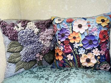 Подушки: Декоративные 2D наволочки для подушек с яркими принтами и эффектом — 11