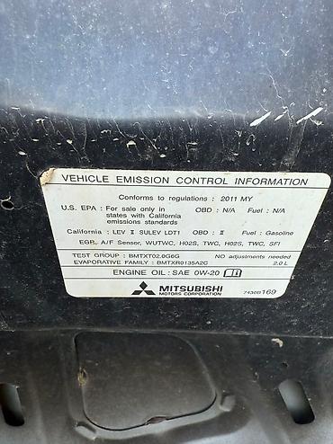 Kapotlar: Mitsubishi Asx, 2011 il, Yaponiya — 4