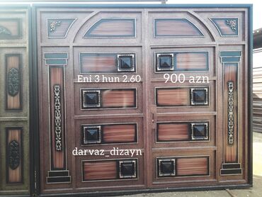 Həyət darvazaları: Olculeri ve qiymetleri sekilde yazilib baki daxili catdirilma — 4