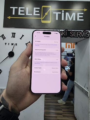 note 15 pro plus: IPhone 15 Pro, 128 GB, Natural Titanium, Zəmanət, Simsiz şarj, Face ID — 2