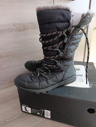 Женские зимние сапоги Sorel Whitney Lace - Цвет: Black (черный) -