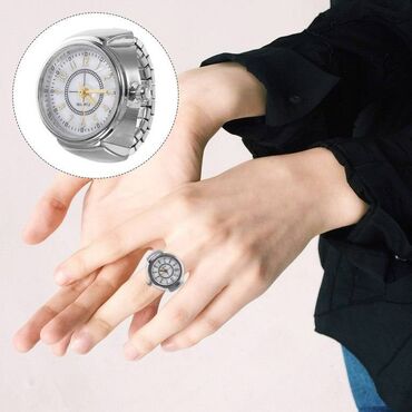 парные кольца: Кольцо часы наручные кварцевые, модное, унисекс. Оно маленькое и