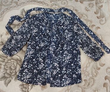 женская шифоновая блуза: Блузка, В цветочек