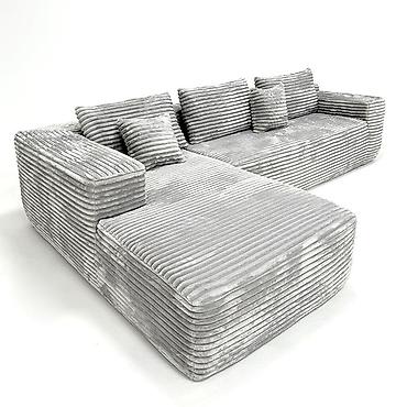 Угловые диваны: Новый без каркасный Хит диван 2025! Г- образный Длинная сторона — 6