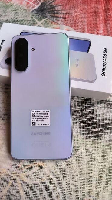 Redmi: Samsung Galaxy A36, 256 GB, rəng - Bənövşəyi, Sənədlərlə