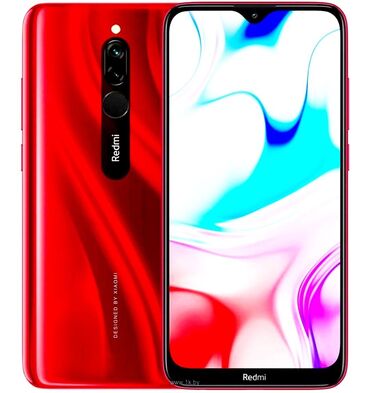 поко 4 gt: Redmi, Redmi 8, Колдонулган, 32 ГБ, түсү - Кызыл, 2 SIM