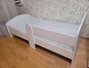 Детские односпальные кровати: Детская односпальная кровать, Новый, Для девочки, Для мальчика, С бортиком, ДСП, Самовывоз, Платная доставка