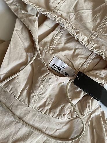 анорак: Stone Island — легкий анорак с капюшоном, бежевый - Модель: анорак с — 2