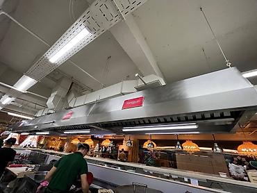 Другое оборудование для кафе, ресторанов: Вытяжка промышленная, стол из нержавейки, мойка, котломойка, стеллаж — 6