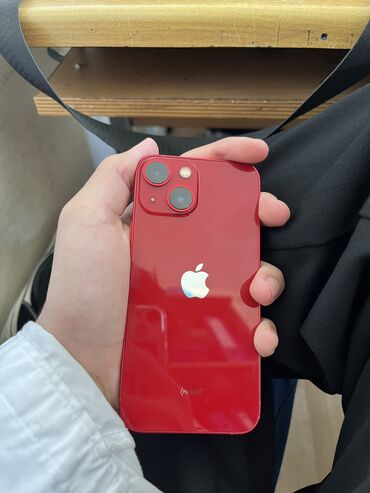 iphone şəki: IPhone 13 mini, 256 GB, Qırmızı, Face ID, Kredit, Simsiz şarj