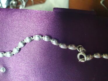 Серебряные цепочки: Цепочка - колье " Рисинки" .Серебро 925 проба . Производство Сингапур — 5