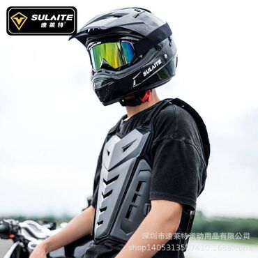 шлемы на мотоцикл: Армированный мотоциклетный жилет SULAITE для мотокросса, защитная