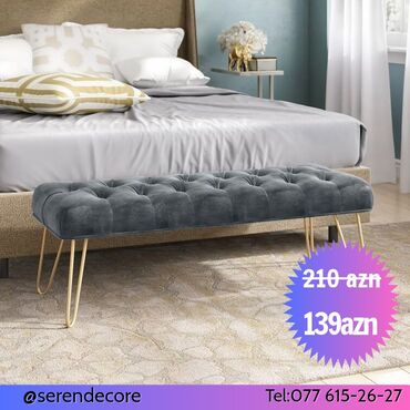 Pufiklər: Pufik oturacaq, Vеlur parça, rəng - Yaşıl — 9