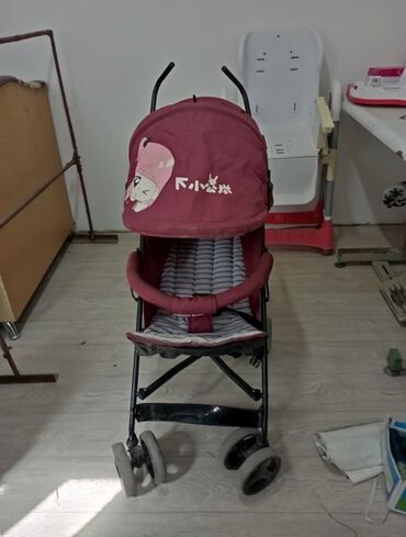 удобная детская коляска: Коляска, цвет - Розовый, Б/у