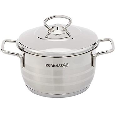 Qazan, rəng - Gümüşü, Paslanmayan polad, 2 l, 16 sm, Türkiyə