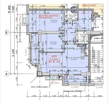 premium development: 3 комнаты, 80 м², Асанбай мкр Элитка, 10 этаж, ПСО (под самоотделку) — 2