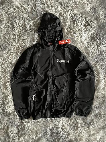 supreme свитшот: Ветровка, Осень-весна, С капюшоном, XL — 1