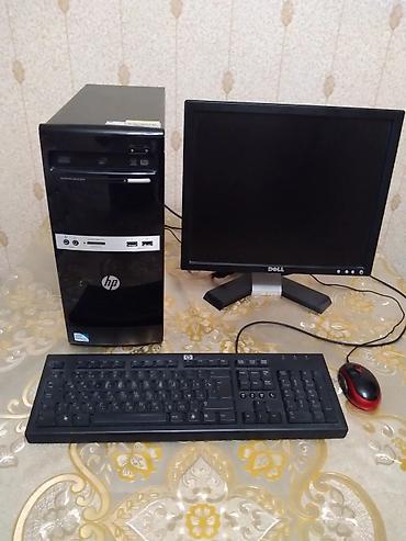 hp pavilion dv7: HP masaüstü kompüter seti Tərkib: - HP sistem bloku - Dell LCD — 4