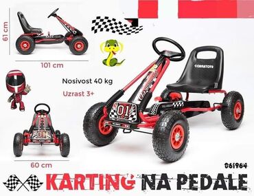 muske beretke: 😎Karting na pedale sa točkovima na naduvavanje😎 👉 predstavlja