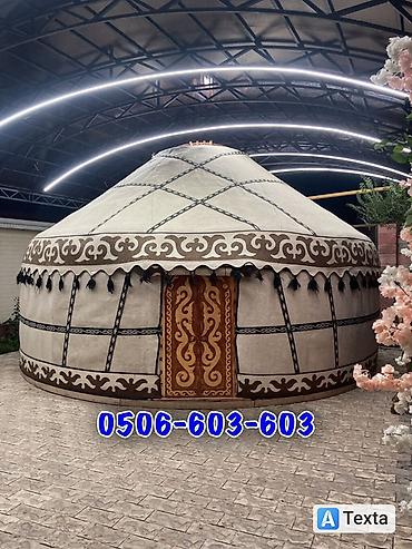 Аренда юрт: Аренда юрты, Каркас Деревянный, 85 баш, Стол — 4