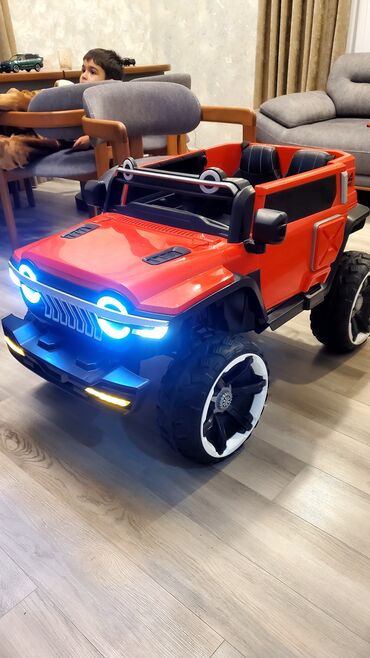 uşaq donlari: Uşaq üçün elektrikli mini jeep - Korpus: parlaq qırmızı, açıq üstlü lalafo.az -da uşaq donlari: Uşaq üçün elektrikli mini jeep - Korpus: parlaq qırmızı, açıq üstlü