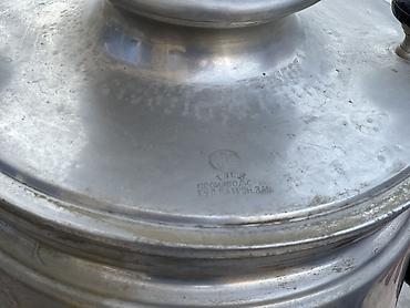 qədim samovar satisi: Qədimi Samovar Tula zavodu medalları üzərində 10-Litr təmiz Latundan — 7
