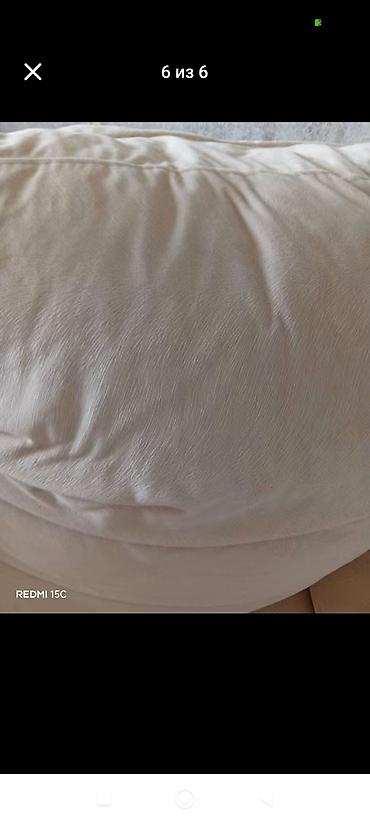 Divan və kreslo dəstləri: Bej rəngli yumşaq divan dəsti - Tərkib: 3 yerlik böyük divan + geniş — 2