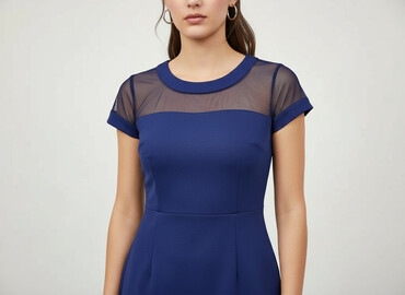 czerwona sukienki midi: Women`s dress, size L (EU 40)