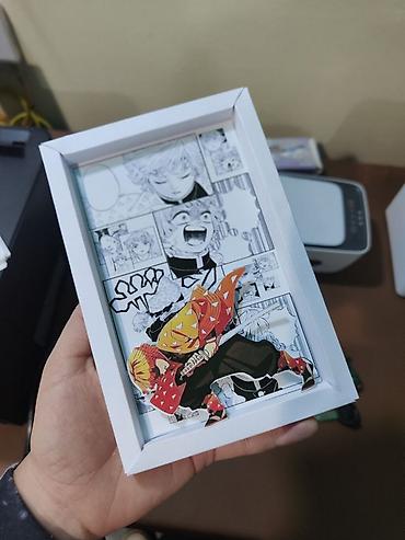 vinil divar: SİFARİŞLƏ HAZIRLANIR Manga 3D Shadow Box dekoru - Mövzu: Populyar — 2