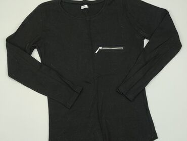 czarne bluzki damskie z długim rękawem: Блуза жіноча, SinSay, M, стан - Хороший
