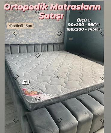 hava doseyi: Ortopedik matraslar - Hündürlük: 18 sm - Ölçülər və qiymətlər: - — 1