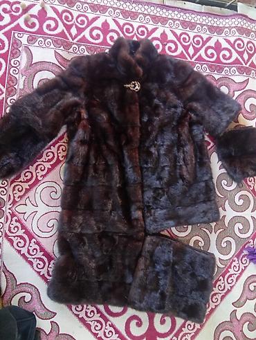 двойка женский зимний: Шуба, Норка, По колено, Трансформер, 3XL — 3